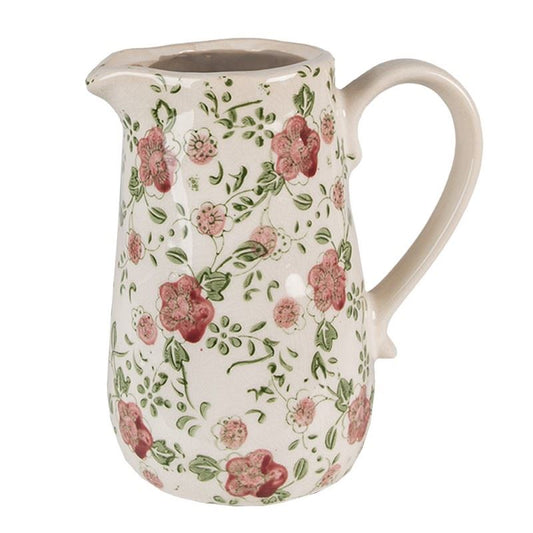 Vintage Ceramic Butterfly Pitcher – Shabby Chic Decorative Vase, 16х11х18 cm