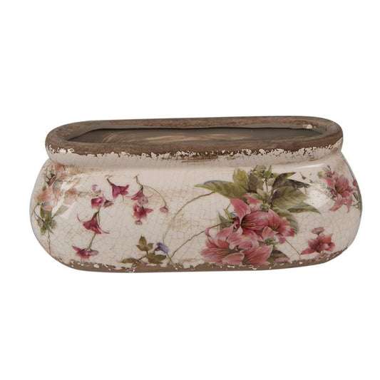 Ceramic flower pot in vintage style, 18*7*7 cm, 6CE1603S