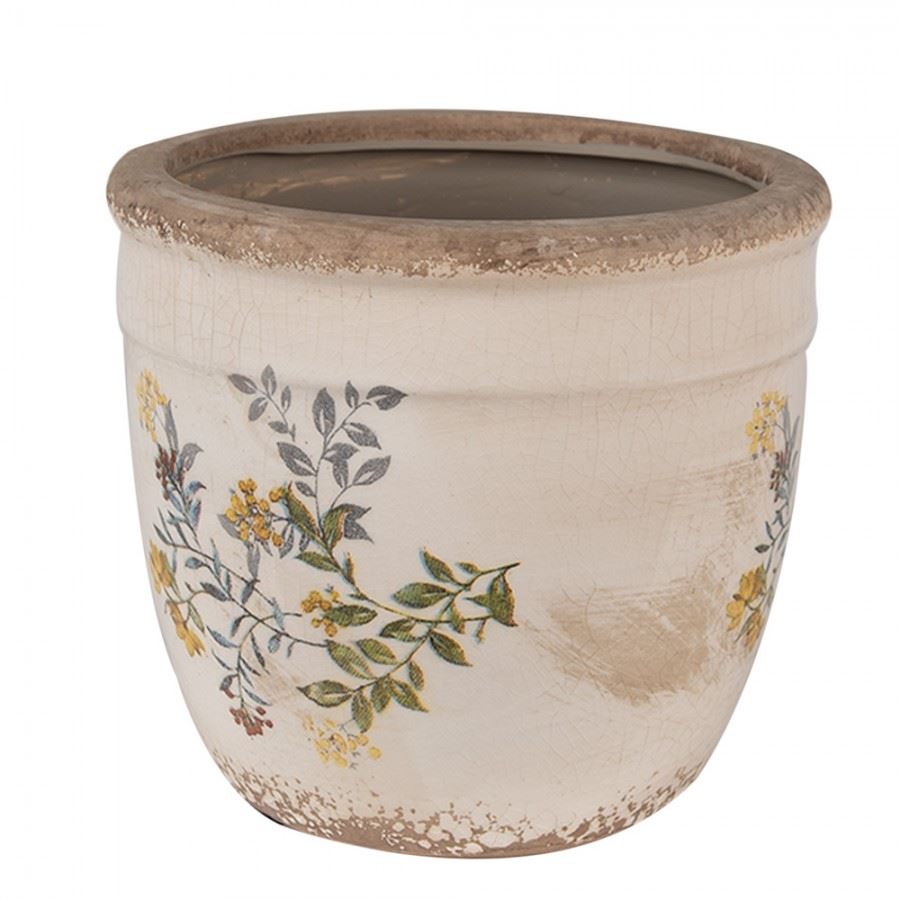 Shabby Chic Vintage Crackle Planter, 16х14 cm