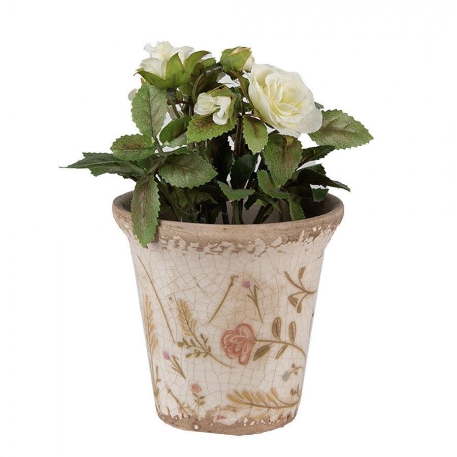 Retro Chic Ceramic Planter, 9х8 cm