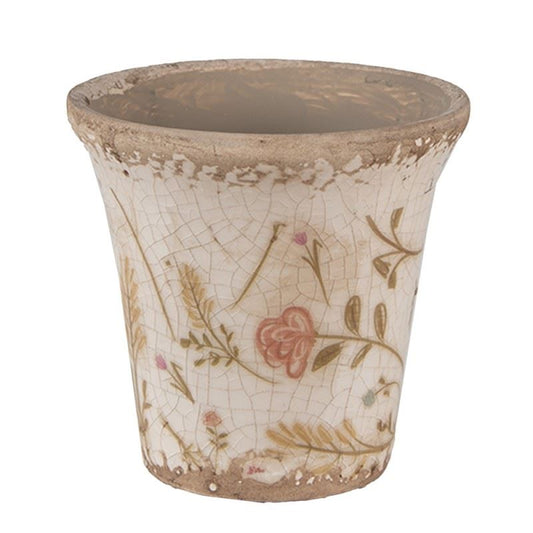 Retro Chic Ceramic Planter, 9х8 cm