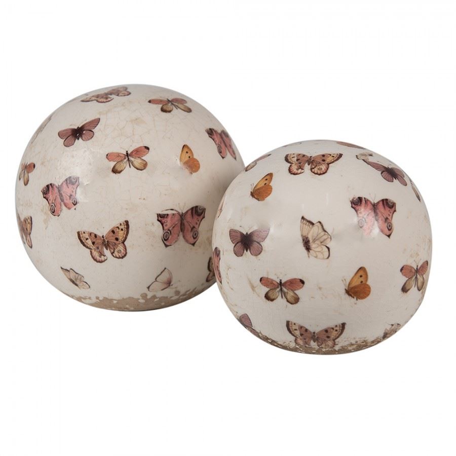 Butterflies ball ceramic figure - cozy home and style