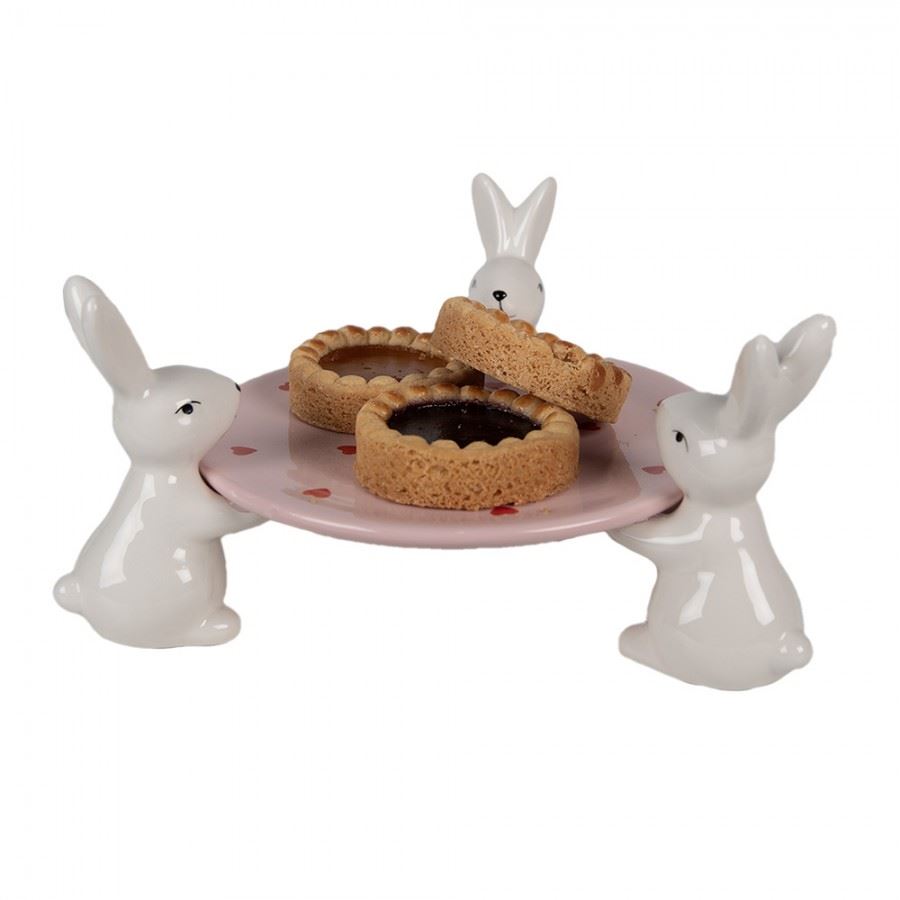 Bunny Dessert Stand, 24*23*12 cm, 6CE1693