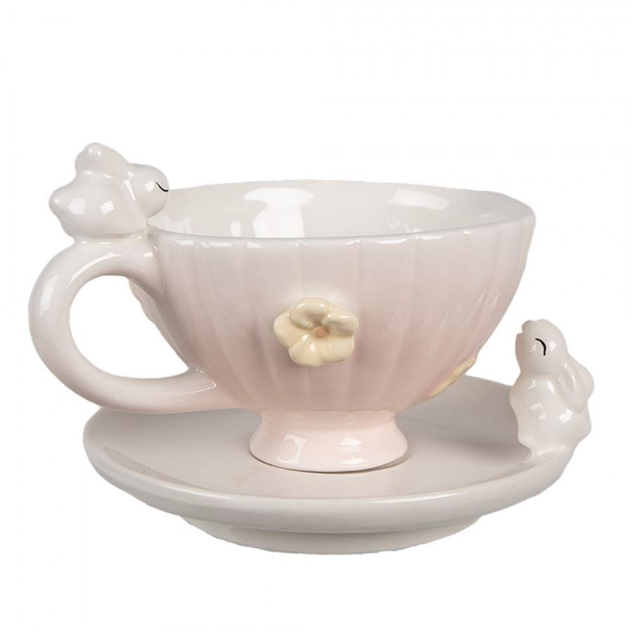 Cup and saucer Rabbits, 200 ml, 6CE1699