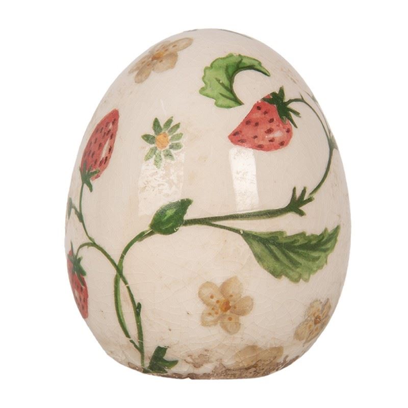 Ceramic figure Egg Strawberries, 7*9 cm