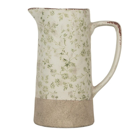 Decorative ceramic jug in vintage style Pastel Green, 21*14*26 cm, 6CE1924L