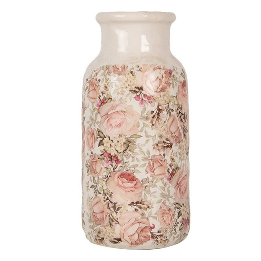 Decorative ceramic vase in vintage style Roses, 15*32 cm, 6CE1930L