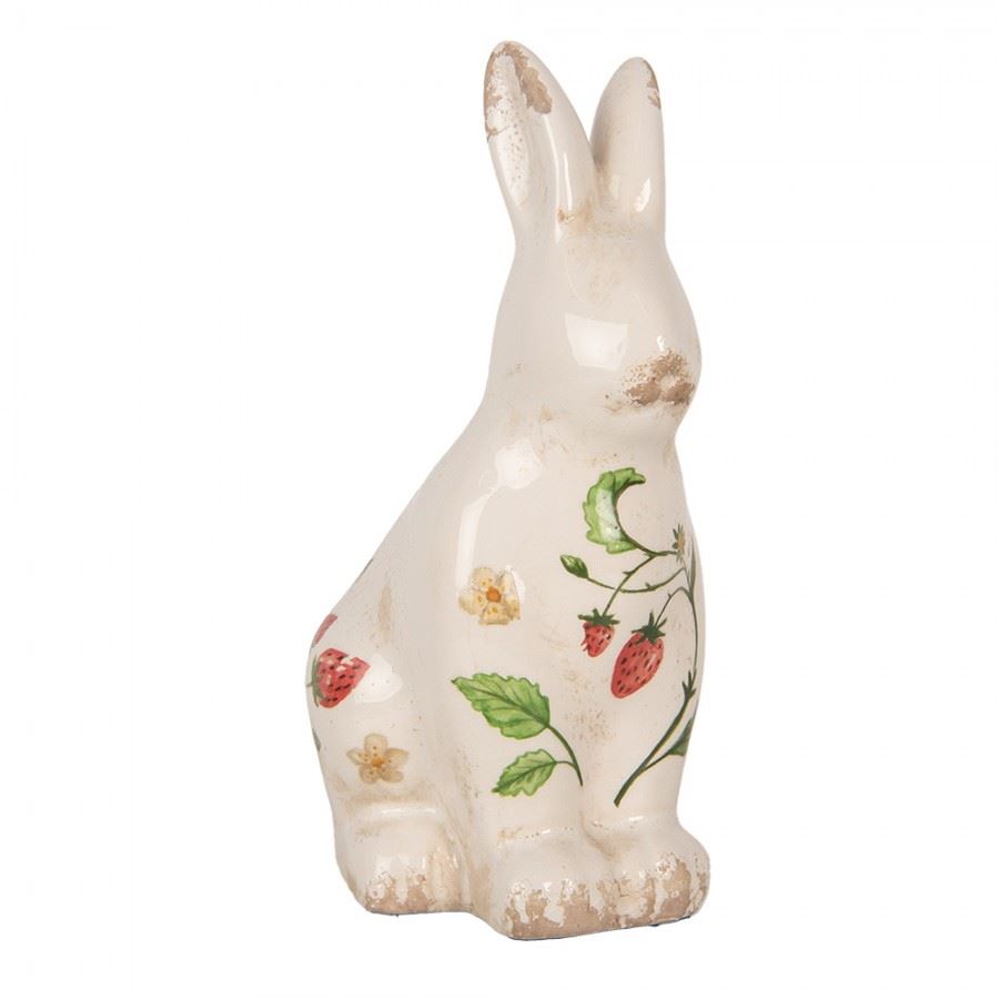 Ceramic figure Rabbit Strawberries, 13*10*21 cm