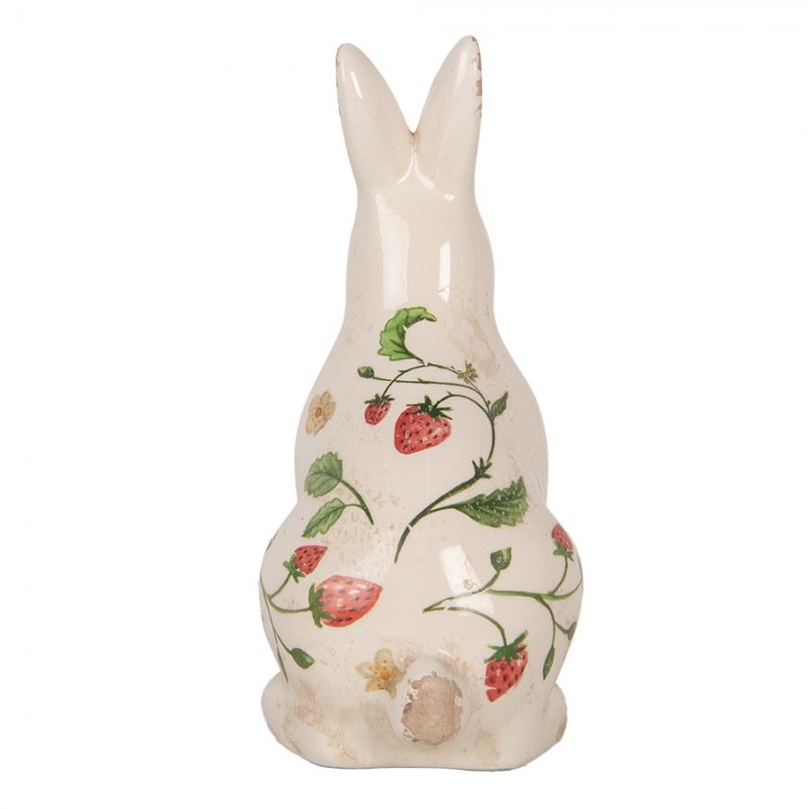 Ceramic figure Rabbit Strawberries, 13*10*21 cm