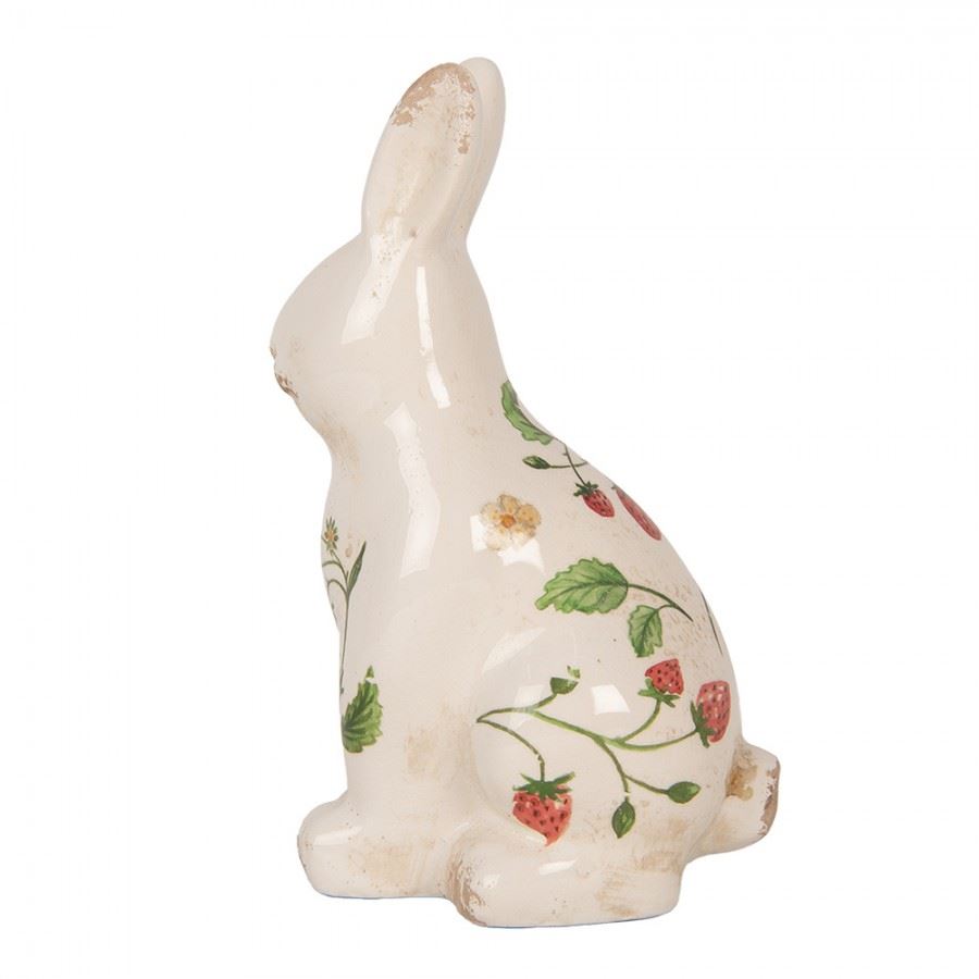 Ceramic figure Rabbit Strawberries, 13*10*21 cm