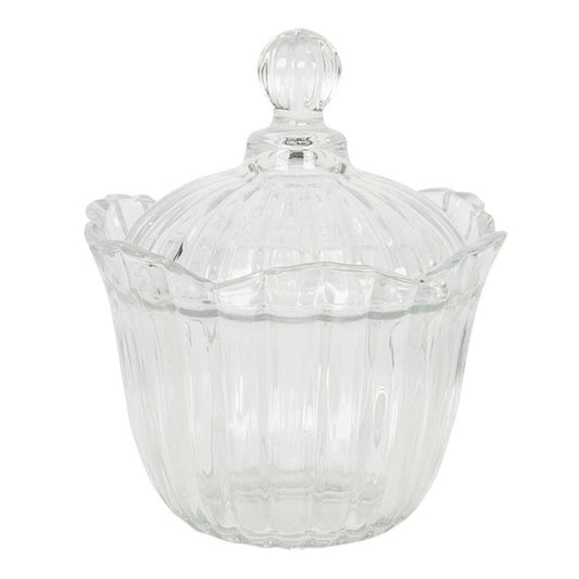 Light Elegant Glass Bonbonniere – For Sweets, Nuts & Dried Fruits