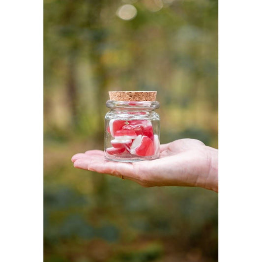 Glass jar for loose powder, 6*8 cm, 6GL4405