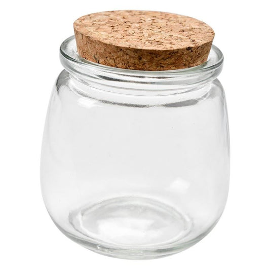 Glass jar for loose powder, 8*9 cm, 6GL4407