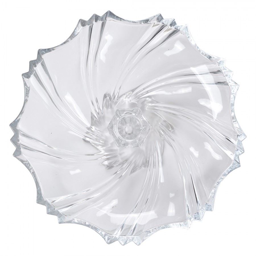 Crystal Glass Cake Stand – Elegant Dessert Display Platter