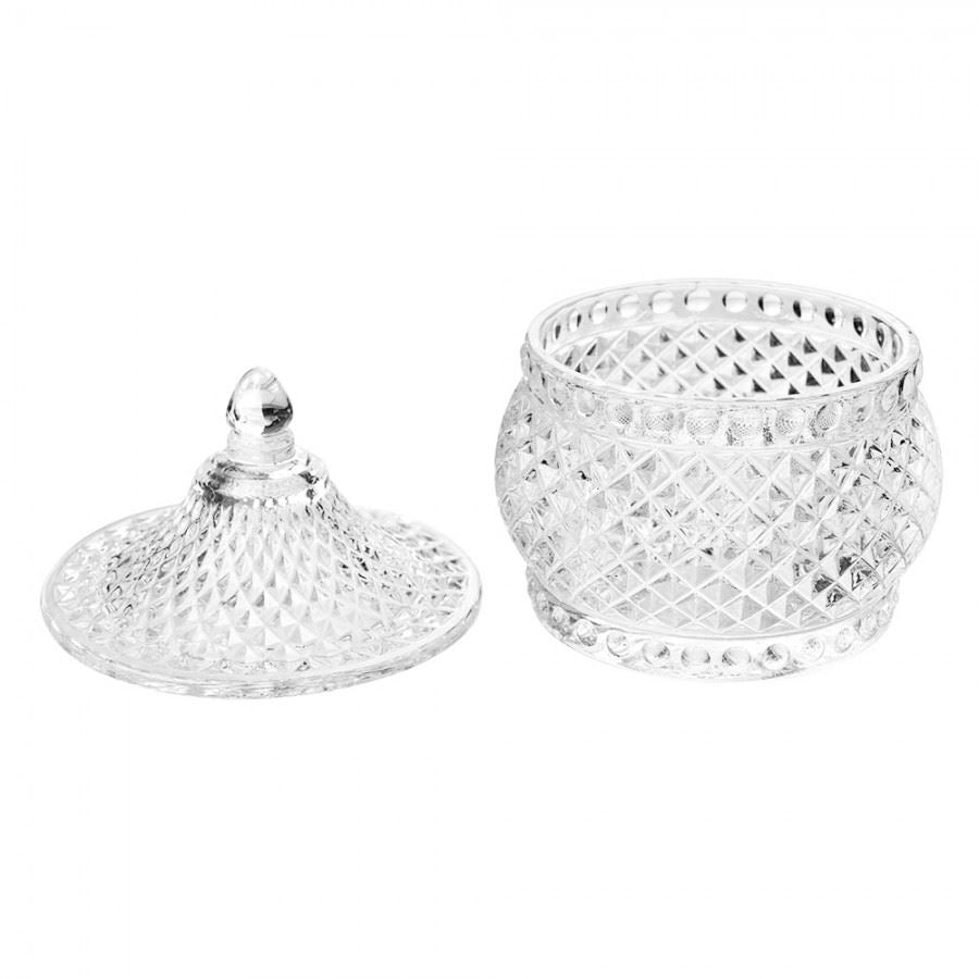 Glass bonbonniere for sweets/nuts/dried fruits (Asian Style) 8*10 cm