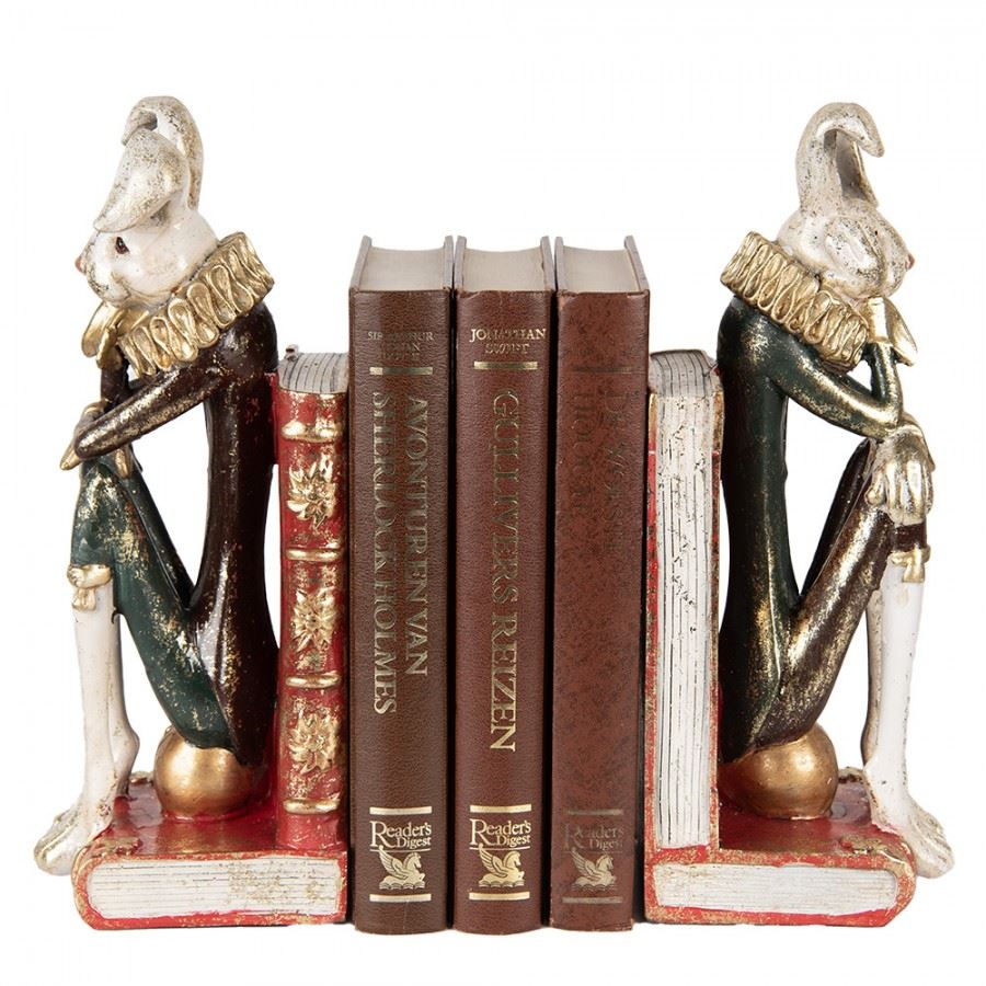 Shabby Chic Rabbit Bookends