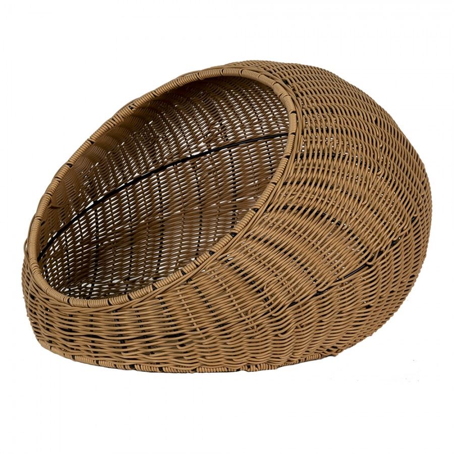 Rattan round cat house for home and garden
