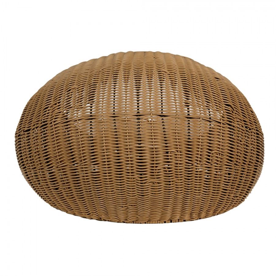 Cozy round rattan cat house