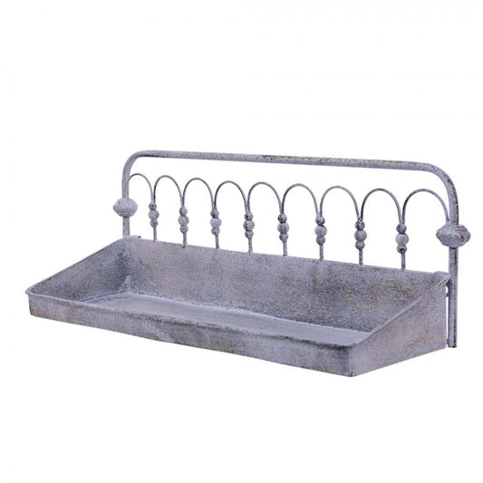 Vintage Iron Elegance Wall Shelf, 22x7.2x8.4 in (55х18х21 cm)