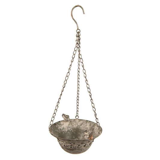 Romantic Antique Blossom Hanging Planter 9x18.4 in
