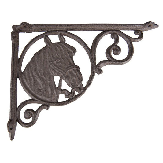 Vintage Horse Head Metal Shelf Bracket, 1x9.6x7.2 in (3*24*18 cm)