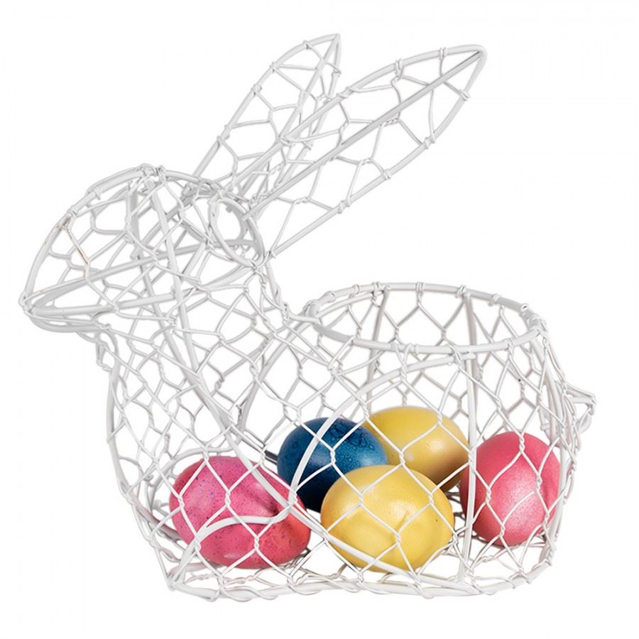 Egg basket rabbit for Easter and everyday