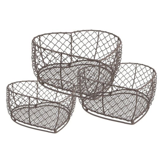 Metal Storage Basket Heart - Stylish Decoration for Your Kitchen
