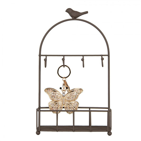 Bird on Arch Vintage Wall Key Holder, 16х6х28 cm