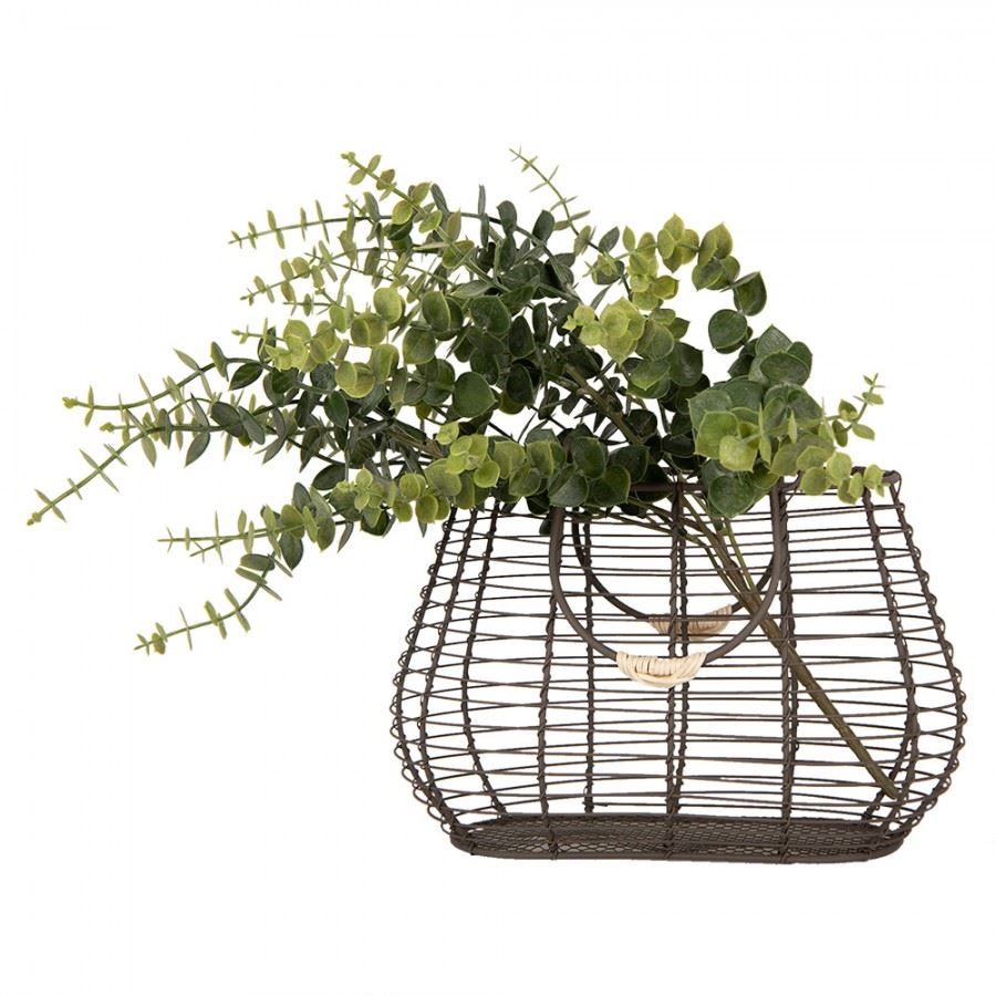 Vintage French Market Metal Basket, 10х6.4х11.2 in (25*16*17/28 cm)