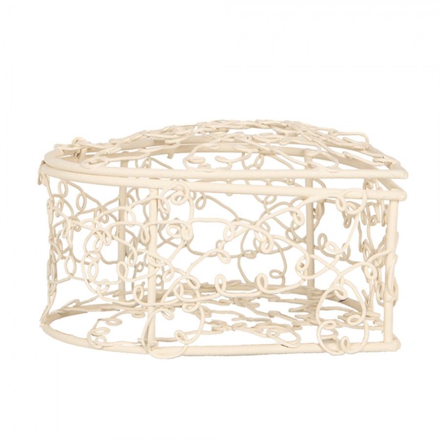 French Vintage Heart Basket, 3х3х2 in (8х8х5 cm)