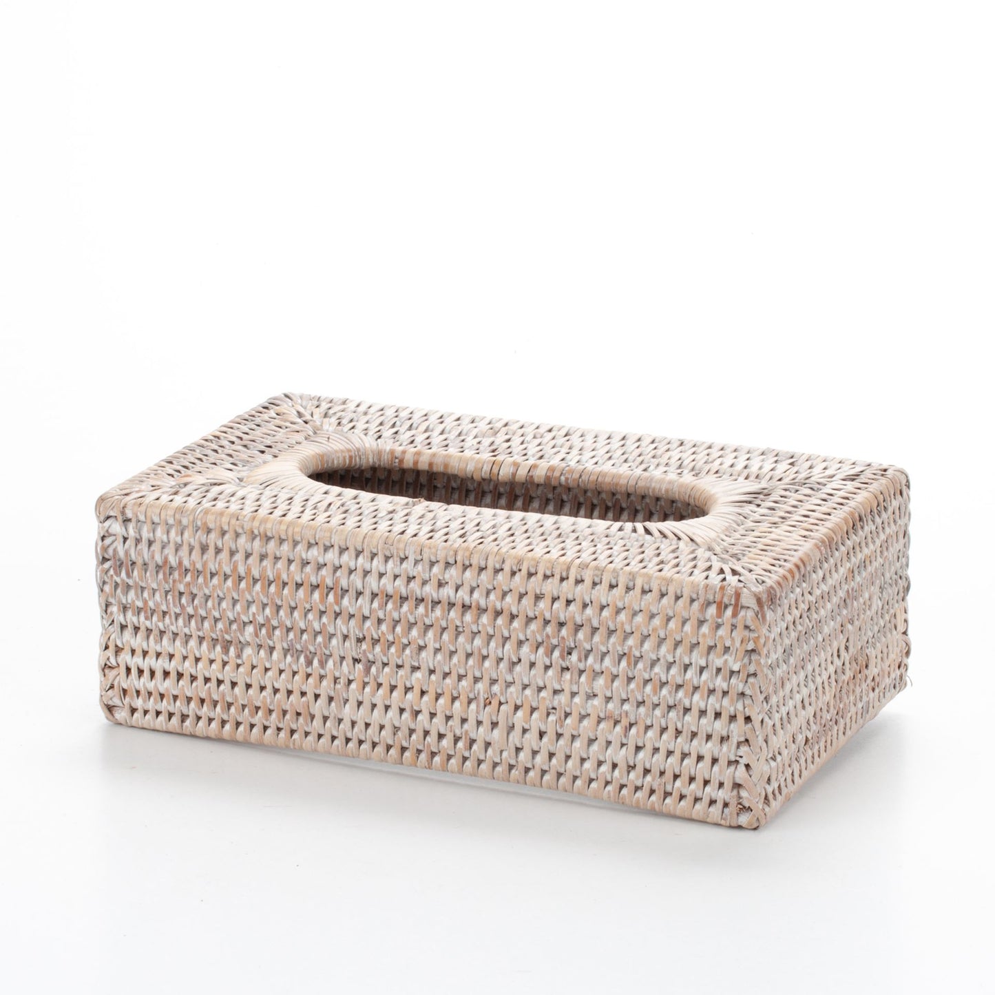 Handwoven Rattan Napkin Holder - Natural Basket for Kitchen & Dining Table, Boho Farmhouse Decor