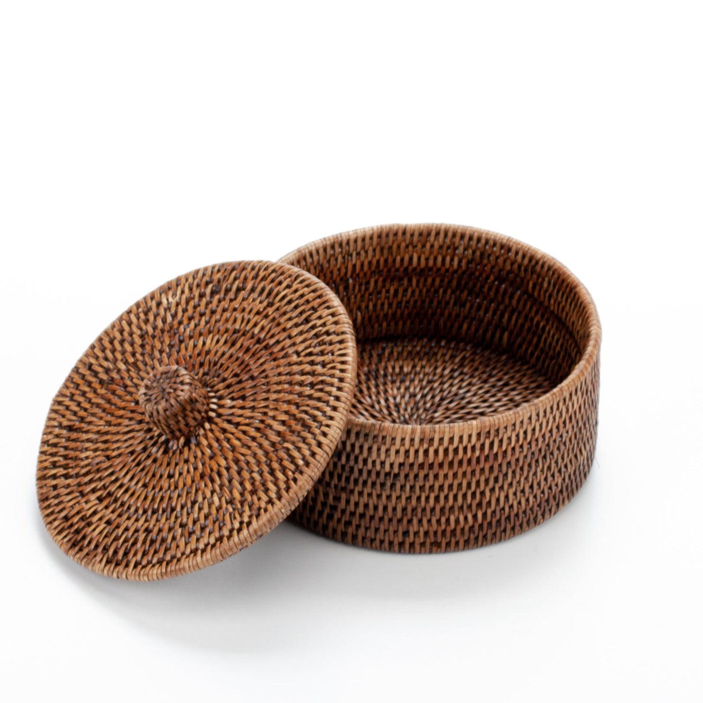 Multifunctional Storage Box, Woven from Rattan, 20*9 cm, 71021-brown