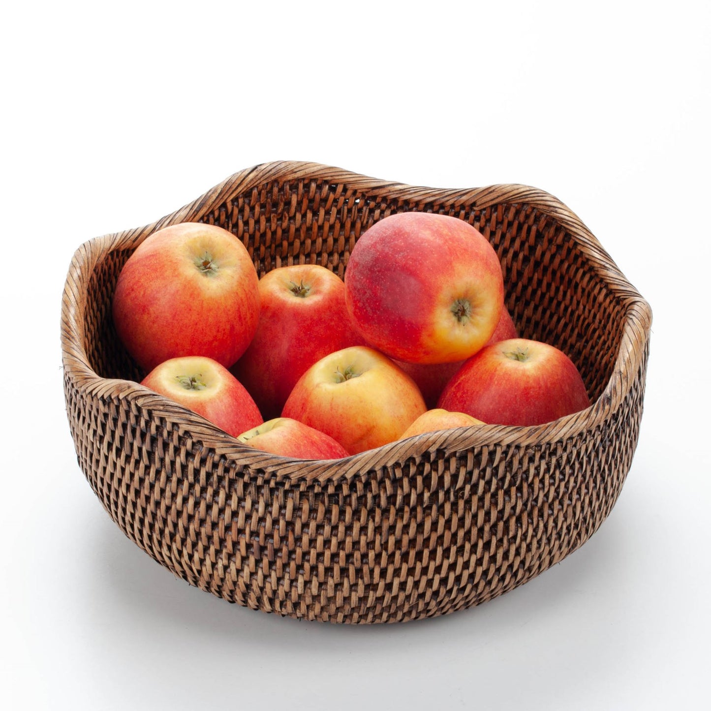 Woven Fruit Bowl Made of Natural Rattan, 26*12 cm, 71055-brown
