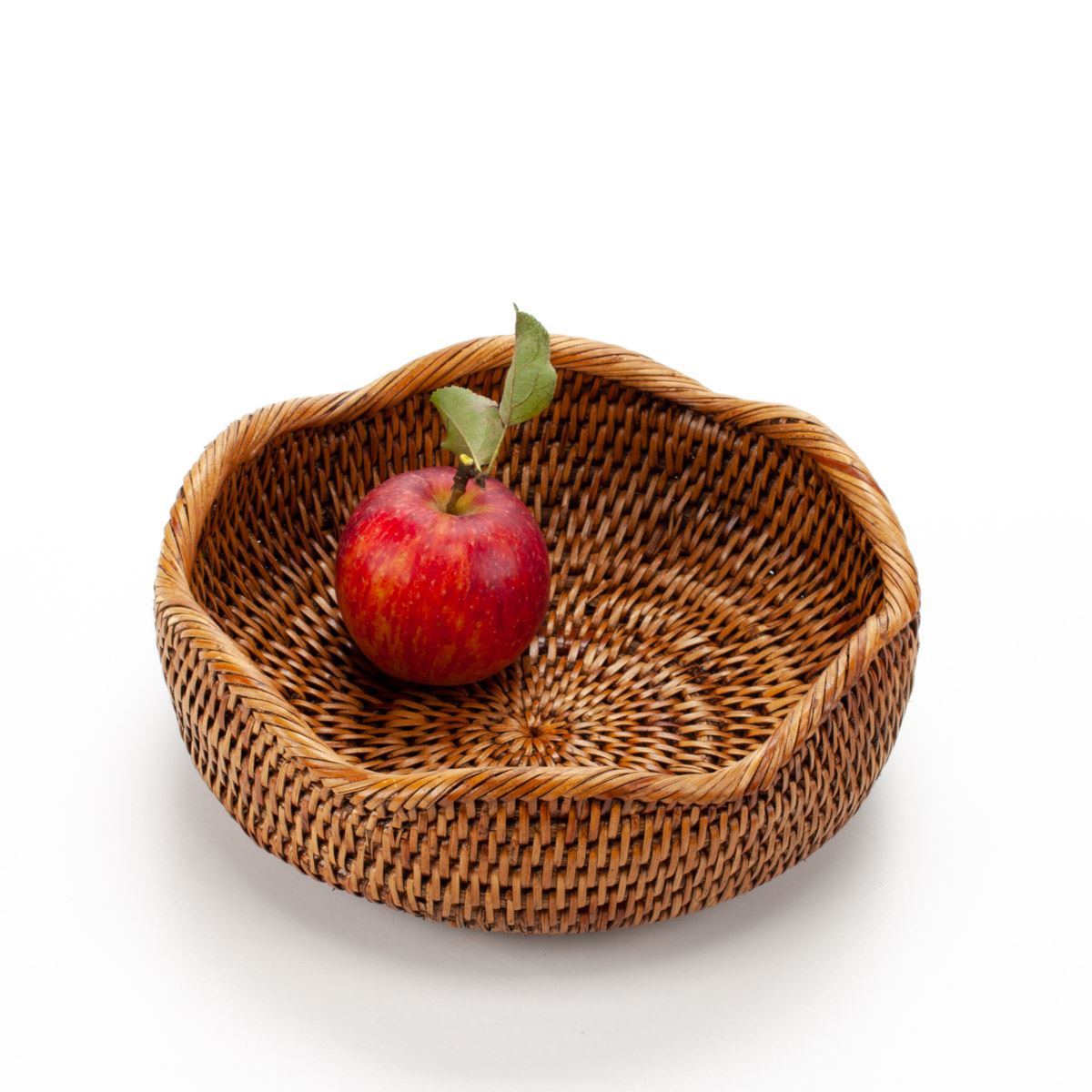 Candy, Cookie, Nut Stand, Handwoven Rattan, 23*10 cm, 71056-brown