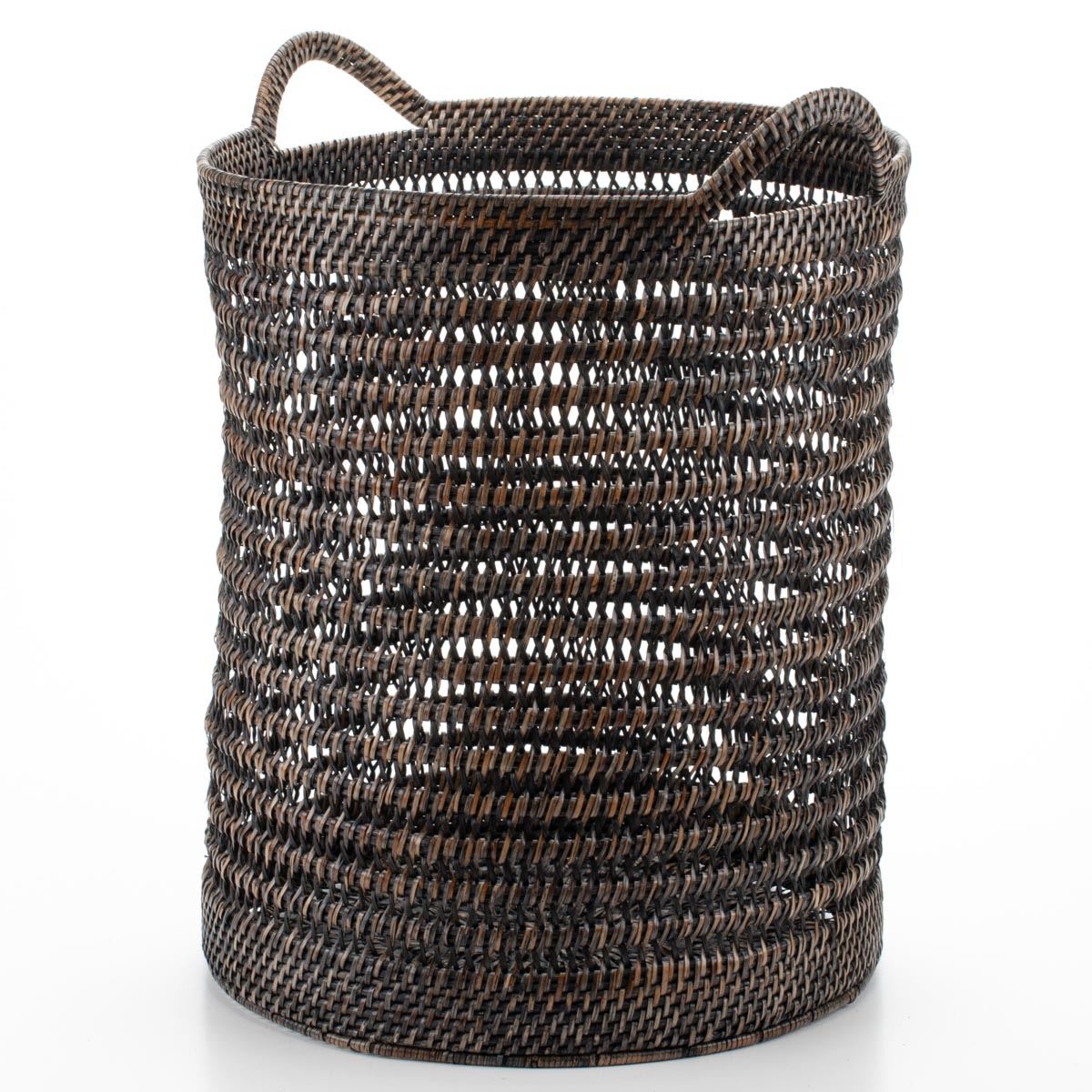 Woven Basket for Storing Children's Toys and Household Items, Made of Natural Rattan, 40*50/55 cm, 71070-black