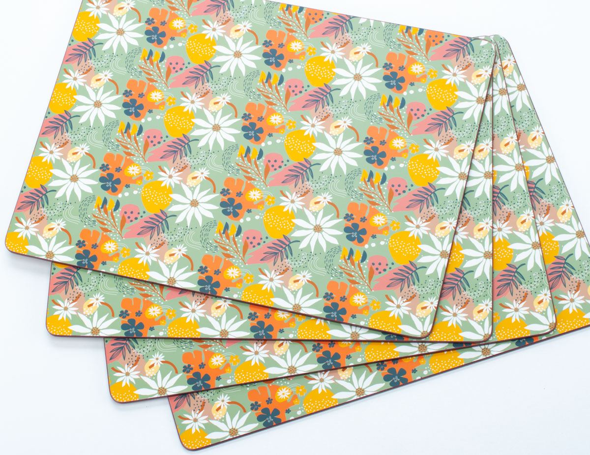 Premium Placemat Set - Exclusive Gift for an Elegant Home! 4 pcs, 30*40 cm, 77010