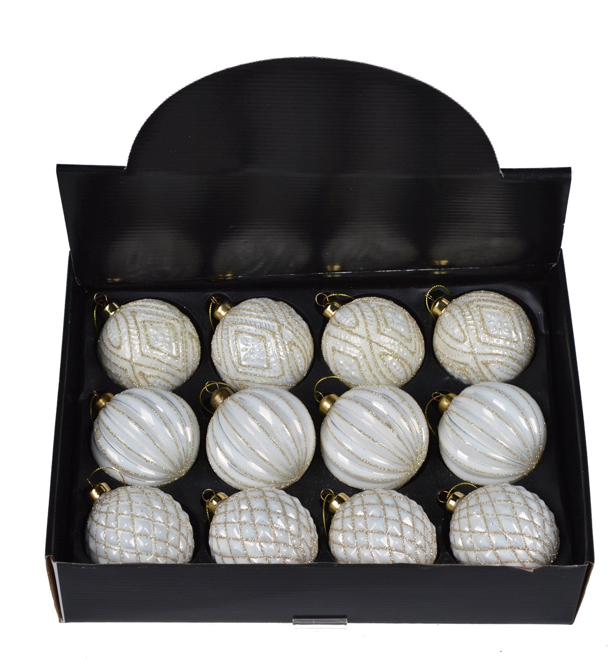Christmas Ornament Ball, Assorted, Glass, 8 cm, 7841
