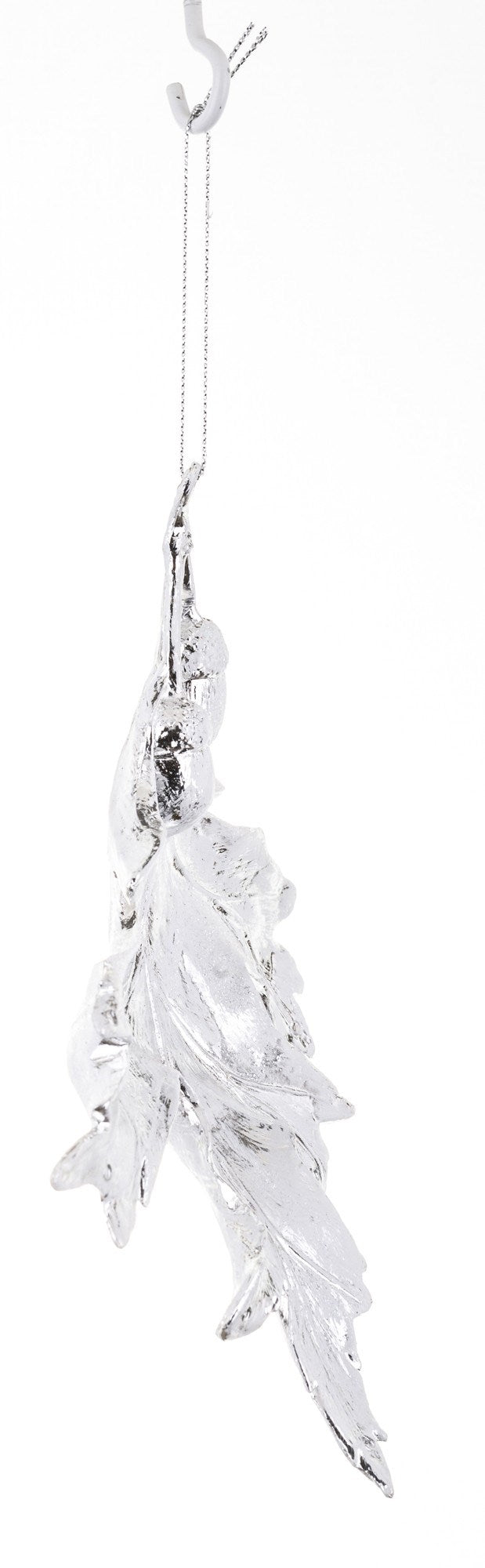 New Year decoration Leaf with acorns, antique silver, 20*17*4 cm, 133409 New Year decoration, 133409