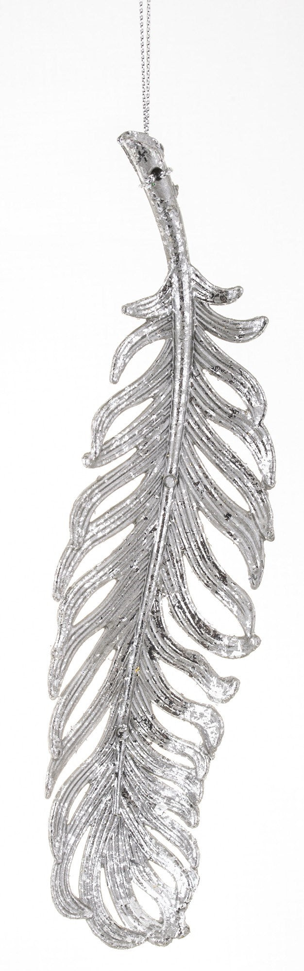 New Year decoration Feather Antique silver, 19*5*2 cm, 133134 New Year decoration, 133134