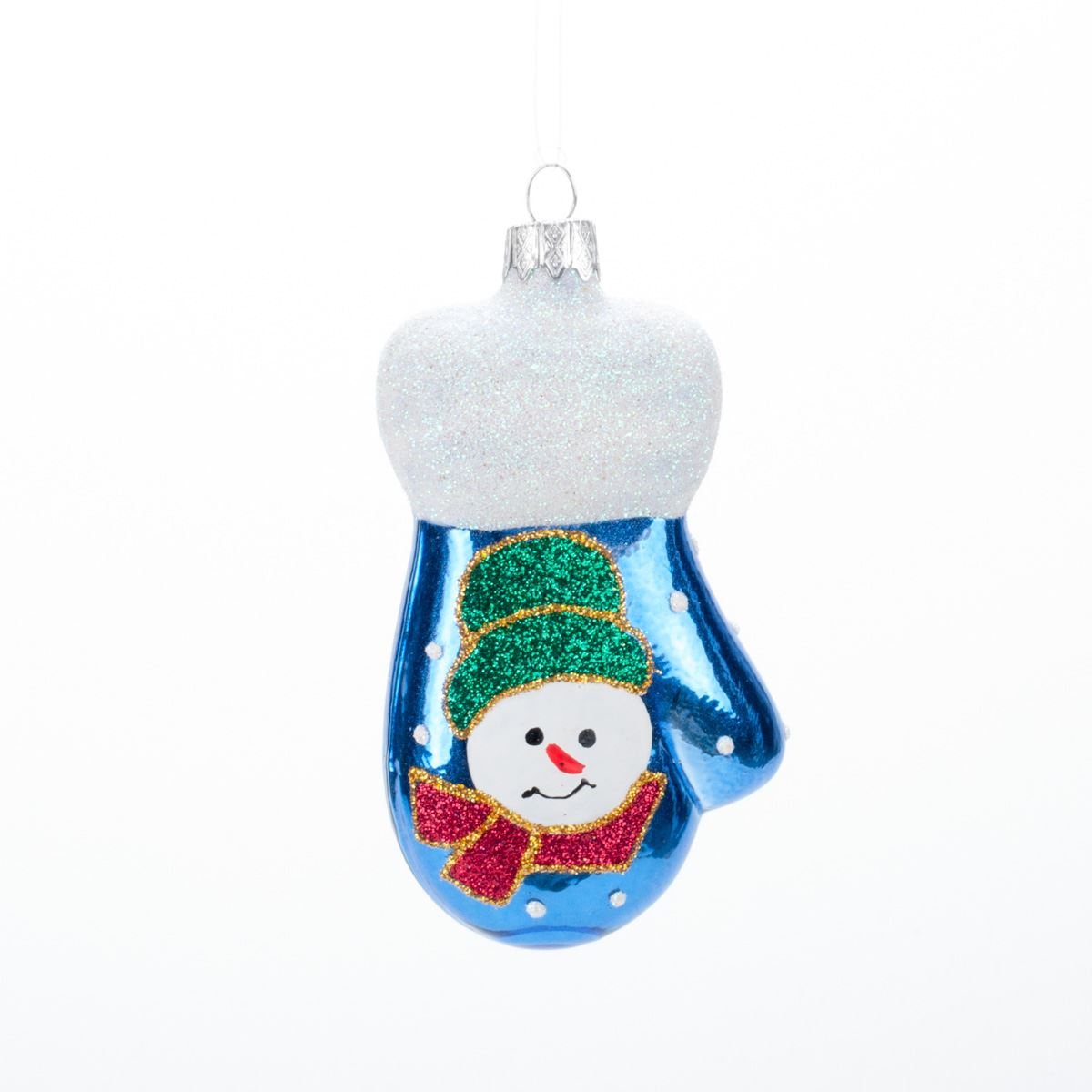 Glass decoration for the Christmas tree Glove in assortment