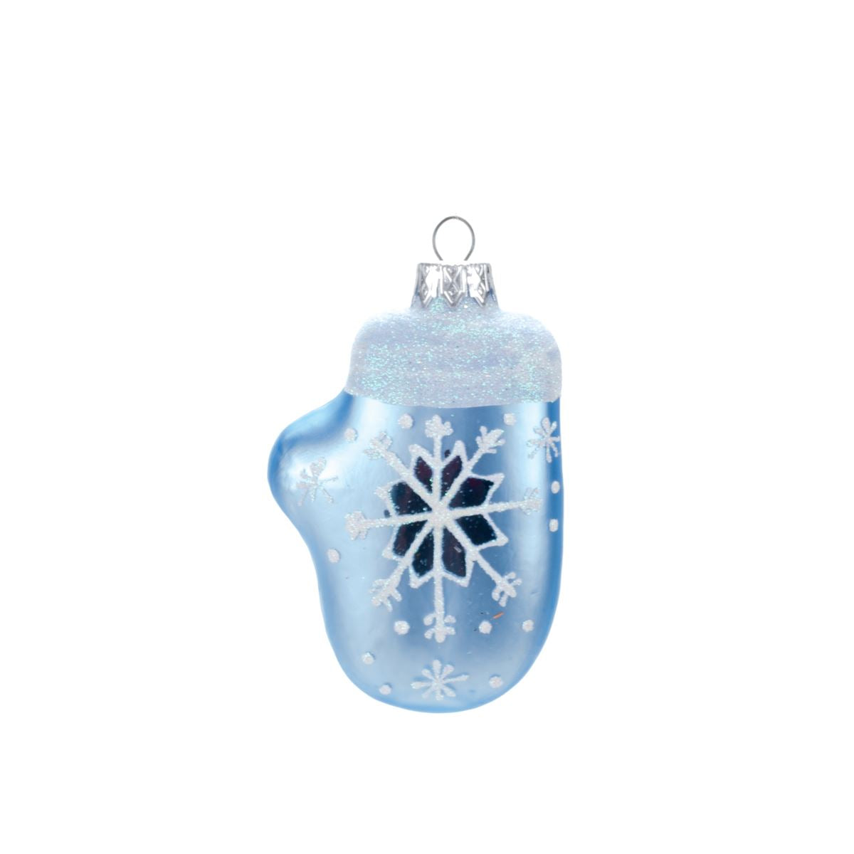 Glass decoration for the Christmas tree Glove in assortment, 9.5*6 cm, A357 New Year's decoration 9.5*6 cm, A357