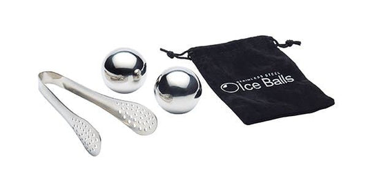 Stainless Steel Ice Balls Set - Premium Drink Chillers with Tongs