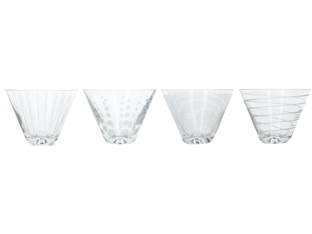 Mikasa Cheers Martini Glass Set – 4 Elegant Pieces