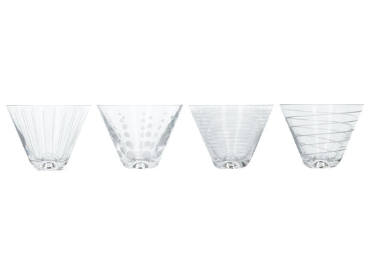 Mikasa Cheers Martini Glass Set – 4 Elegant Pieces
