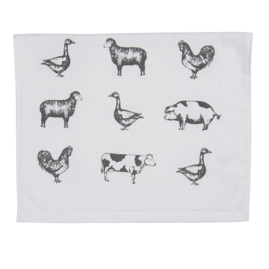 Country Animals Hand Towel, 40*60 cm