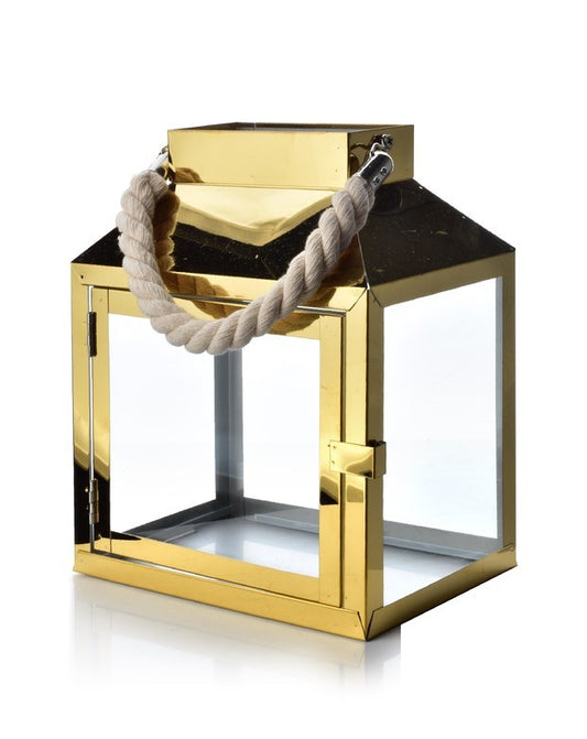 Leonardo Lantern (Gold Colour), 20*13.5*24.5 cm