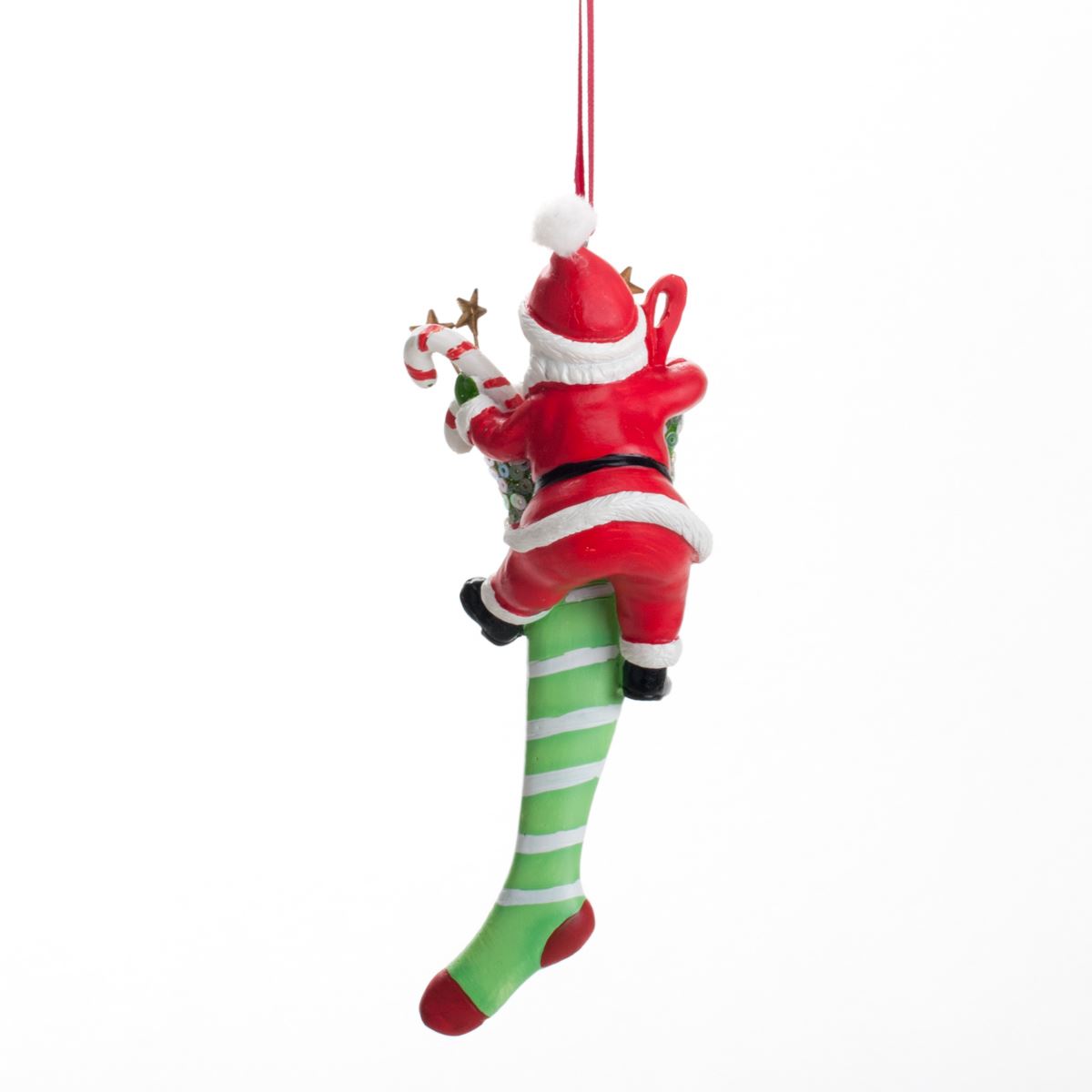New Year decoration Christmas stocking, 16 cm