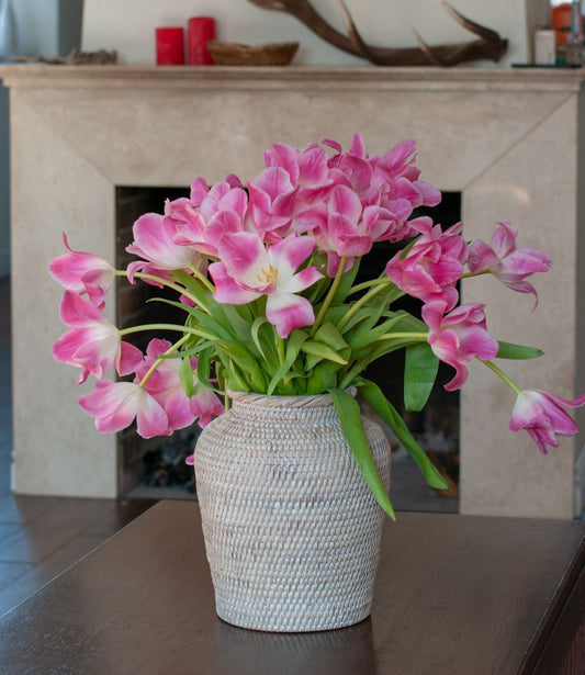 Colonial Vintage Scandinavian Style Decorative Dried Flower Vase