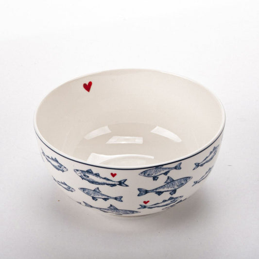 Piala Blue White Fishes, 500 ml, SSFBO