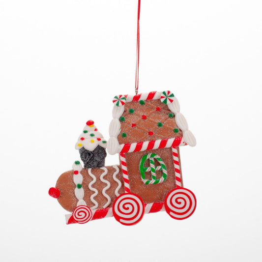 Ceramic decoration for the Christmas tree Train in assortment, 11*9 cm, OZB06734 Christmas decoration in assortment, 11*9 cm, OZB06734